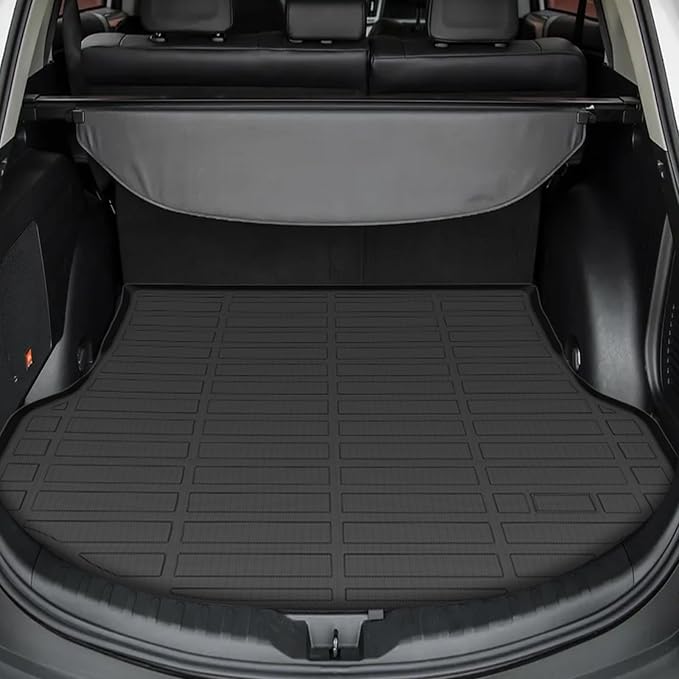 Floor Mats for Toyota RAV4 2013 2014 2015 2016 2017 2018, for RAV4 LE,XLE | XLE Premium,Adventure,TRD Off-Road Floor Mats(NOT for EV,Hybrid,Prime), 1st&2nd Row &Cargo Mat, TPE Non-Slip Car Accessories