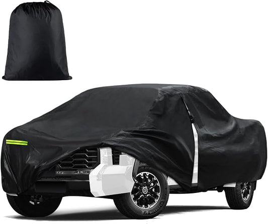 Car Cover Custom Fit for Toyota Tundra 5.5Ft Bed 2000-2025, Waterproof All Weather for Automobiles Full Exterior Cover Rain Sun Snow Protector with Door Zipper