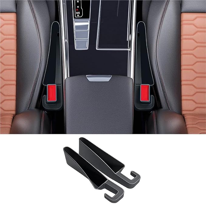 Car Seat Gap Filler, 2 Pack, Universal Car Gap Seat Filler | Seat Gap Filler Organizer for Cars & SUVs, Prevents Items from Falling, Space-Saving Storage for a Clutter-Free Interior
