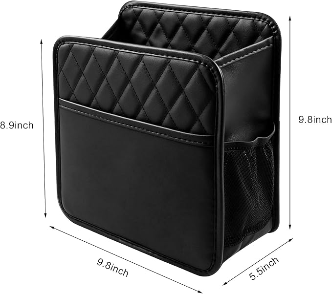 Car Back Seat Organizer, Waterproof Multipurpose Auto Seat Back Hanging Organizer with Mesh Pockets, Large Capacity Foldable Headrest Storage Bag for Most Vehicles