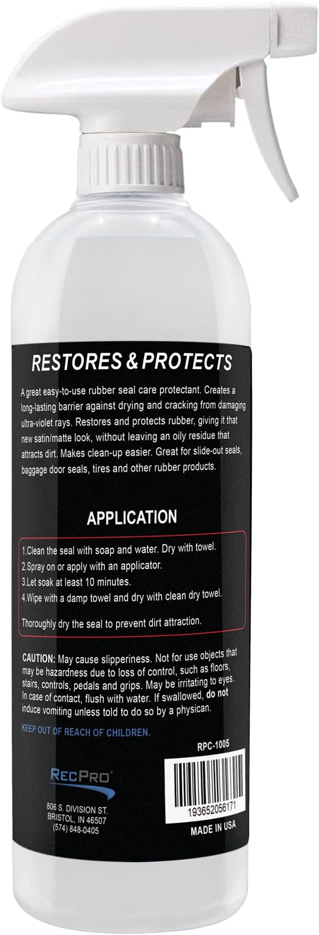 RecPro RV Rubber Seal Conditioner & Protectant with 4 Microfiber Towels