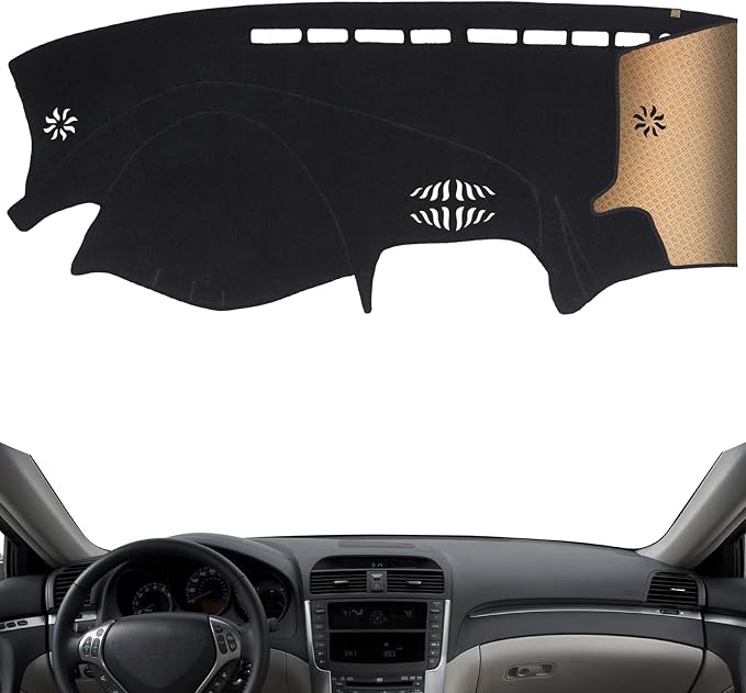 Dash Cover, Anti-Glare, Sun Protection, Dustproof, UV-Proof, Dashboard Covers, Interior Car Accessorie Fit for 2004 2005 2006 2007 2008 Ac-ura TL, Black