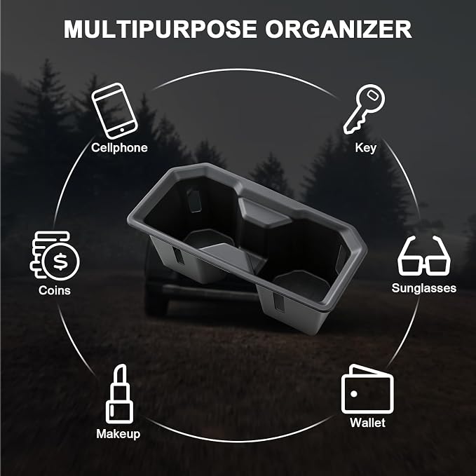 Cup Holder Insert for 2026 Toyota RAV4 Accessories, Spill-Proof, No Rattling Drink Holder Organizer, Center Console Silicone Cup Coaster Protector Anti-Slip Liner (Black)