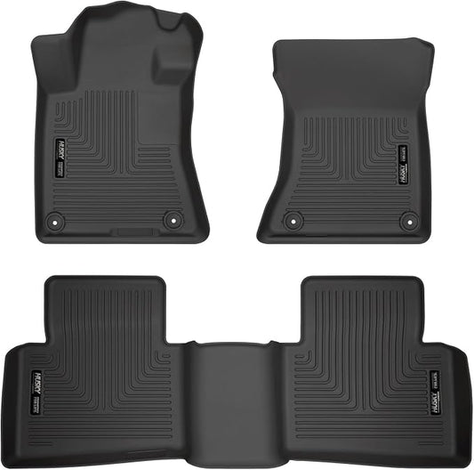Husky Liners Weatherbeater Floor Mats | Fits 2019-2026 Nissan Altima | Front & 2nd Row, 3-pc Black - 99381