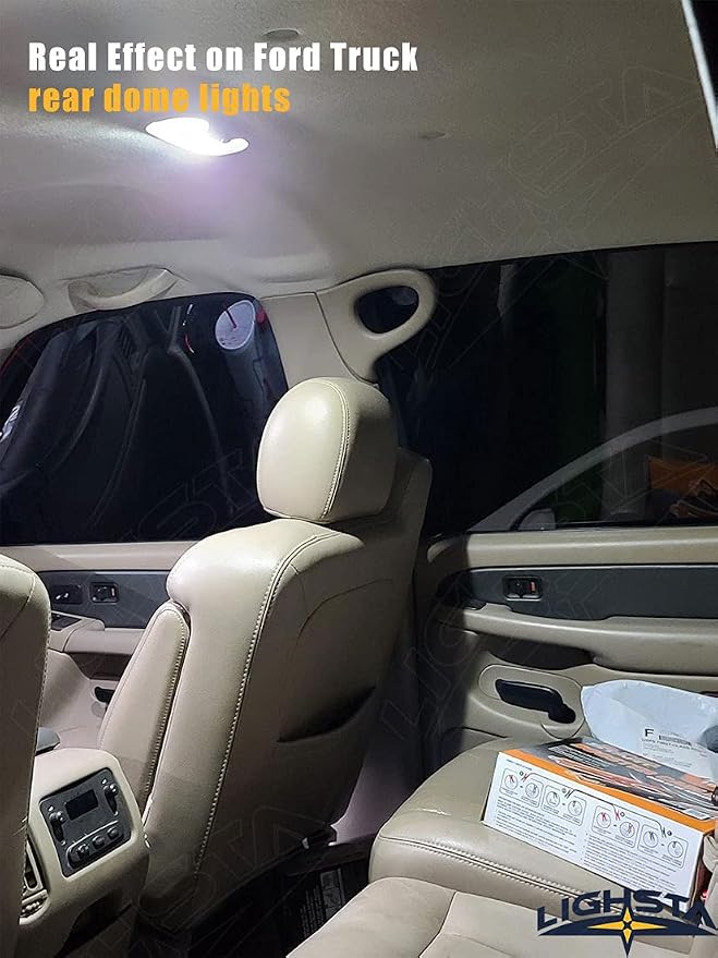 9PCS Super Bright White LED Interior Light Kit Package for Ford F150 2009 2010 2011 2012 2013 2014 + Cargo Lights + License Plate Lights and Install Tool