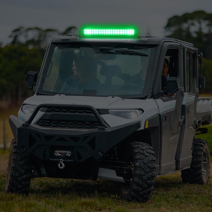 Nilight LED Light Bar 20 Inch 126W Spot Flood Combo Green Beam Off Road Lamp Fishing Hunting Emergency Deck Work Lighting for Trucks UTV Pick-up Van Boat Tractor