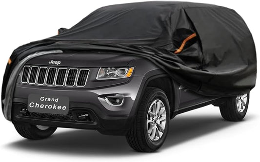 GUNHYI 7 Layer SUV Car Cover Custom Fit Jeep Grand Cherokee (2010-2025) Waterproof All Weather, Heavy Duty Outdoor Snow Sun Rain Uv Protection (Ships from US Warehouse, Delivery 3-8 Days)