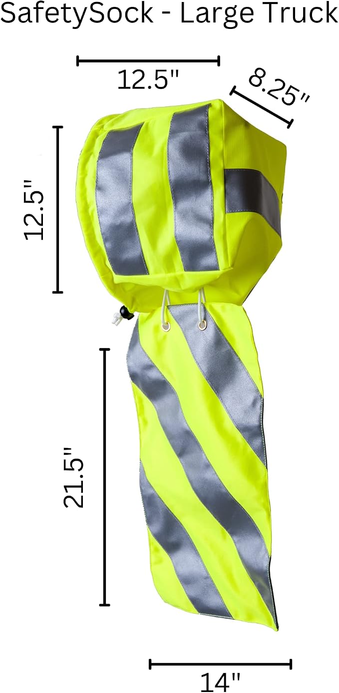 Warning Safety Device - DOT Approved Reflective Emergency Roadside for Breakdown - Increased Roadside Visibility – Convenient/Easy to Use (Large Truck)