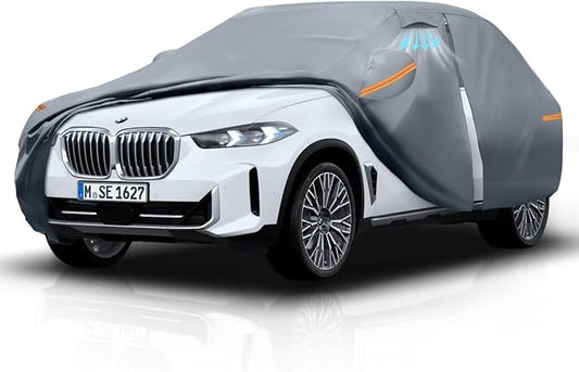 Waterproof BMW X3(2003-2026) Car Cover with Breathable Vents, [2026 Upgrade] Premium Covers with Cotton Liner and Zipper Door, Sun Rain Snow Dust Uv Protection.(Gift with Towel)