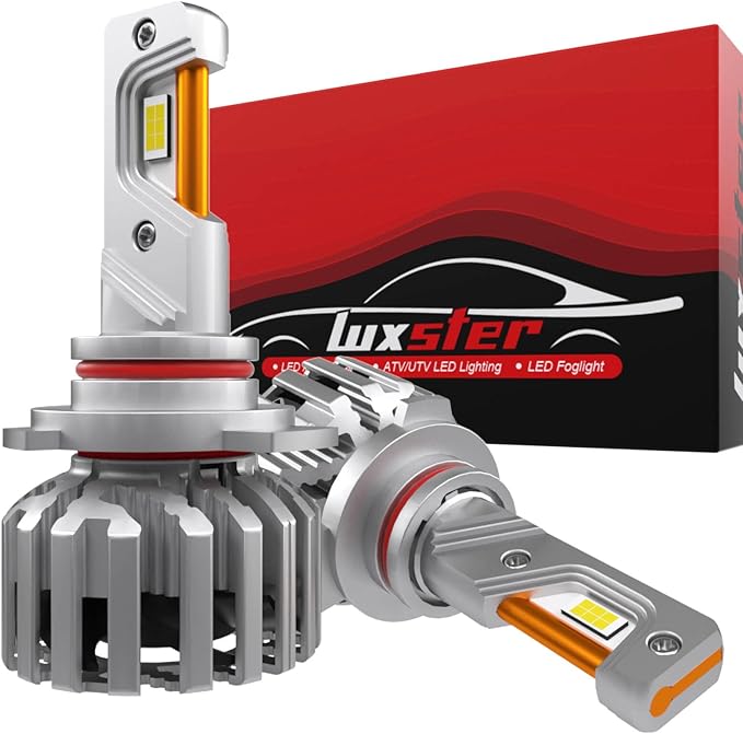 LUXSTER 9006 HB4 Holyknight 50000lm High Lumen LED Bulb 6000K (2 Pack) | Anti-Flicker, 55W Factory-Matched Power,1200FT Long-Range Beam, Sharp Cut-Off Pattern, Foglight Use, 6000K, IP68