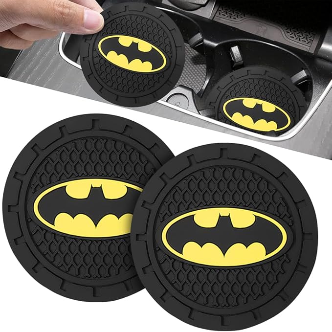 Cup Holder Insert Coaster for Batman DC Fans,Anti Slip Car Cup Coaster Interior Accessories