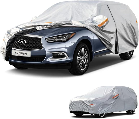 GUNHYI 6 Layers SUV Car Cover Custom Fit Infiniti QX60 (2013-2026) Waterproof All Weather, Heavy Duty Outdoor Snow Sun Rain Uv Protection (Ships from US Warehouse, Delivery 3-8 Days)