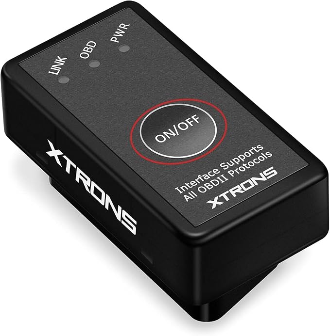 XTRONS OBD2 II Car Auto Diagnostic Tool Car Code Reader Check Engine with ON/Off Switch for Android Car Stereo Phone