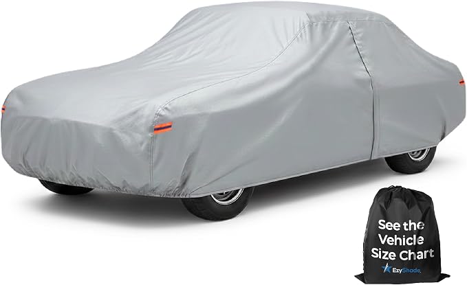 EzyShade Multi-Layer Waterproof Sports Car Cover - See Vehicle Size-Chart - Outdoor All Weather Full Exterior Covers for Automobiles - MG MGB MGC MX-5 Porsche Classic Cars. Size C0 (See SizeChart)