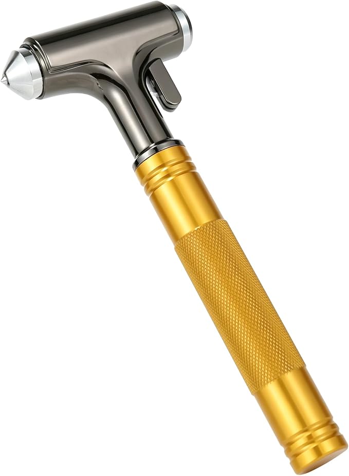 Car Safety Hammer, 3-in-1 Emergency Car Tool with Window Breaker and Seat Belt Cutter | Car Glass Breaker, Safety Tool for Car