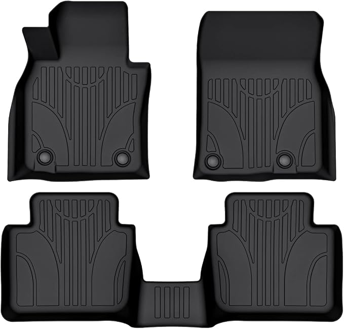 Cartist Floor Mats Custom Fit for Mazda CX-50 2023 2024 2025 (Not for Hybrid) All Weather Floor Liners Front & 2nd Row Carpet Protection 3D TPE Heavy Duty Waterproof
