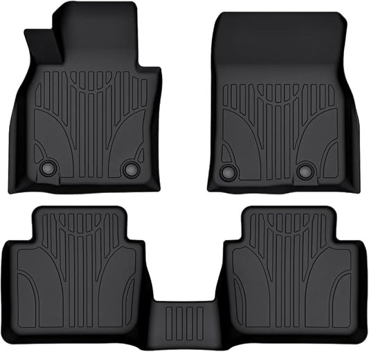 Cartist Floor Mats Custom Fit for Mazda CX-50 2023 2024 2025 (Not for Hybrid) All Weather Floor Liners Front & 2nd Row Carpet Protection 3D TPE Heavy Duty Waterproof