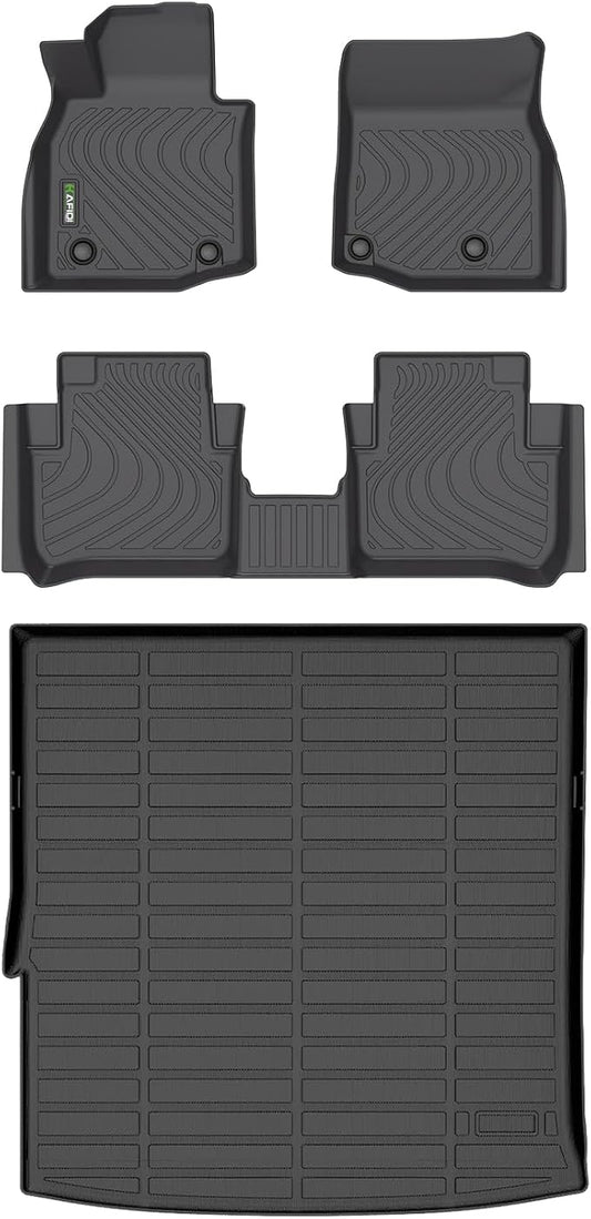 HAFIDI® Floor Mats & Cargo Liner Set Fit for 2025-2026 Mazda CX-50 Hybrid | (Only for Hybrid) Custom full set Car liners, anti-slip,waterproof, all weather guard,Full Set Accessories, TPE, Black