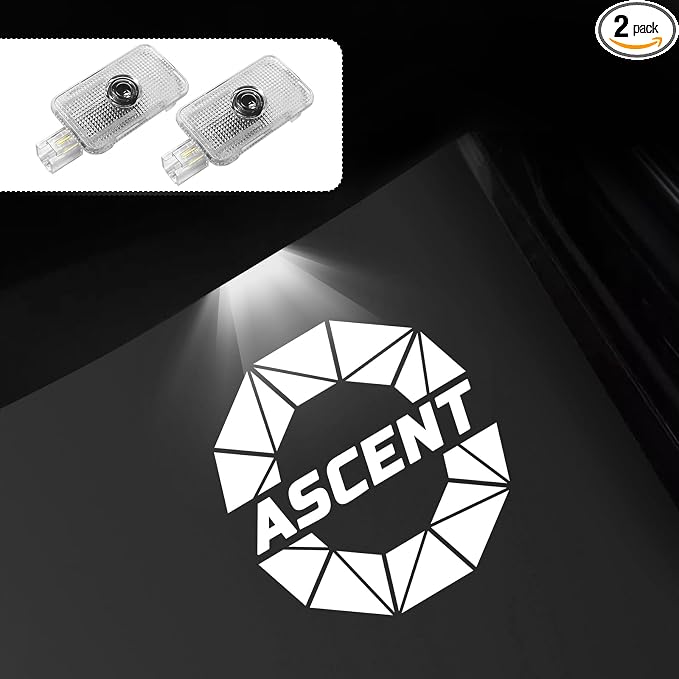 2Pcs Car Door Light Logo Projector for Ascent 2019-2024 LED Puddle Light | Ghost Shadow Non Fade Courtesy HD Projector Laser Lamp Car Entry Lighting Interior Accessories (Ascent Diamonds)