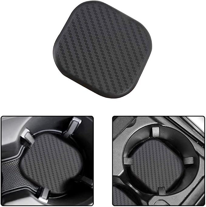 2 Pcs 2.5 * 2.5" inch Car Interior Accessories Anti Slip Cup Mat Cup Holder Insert Coaster,Square