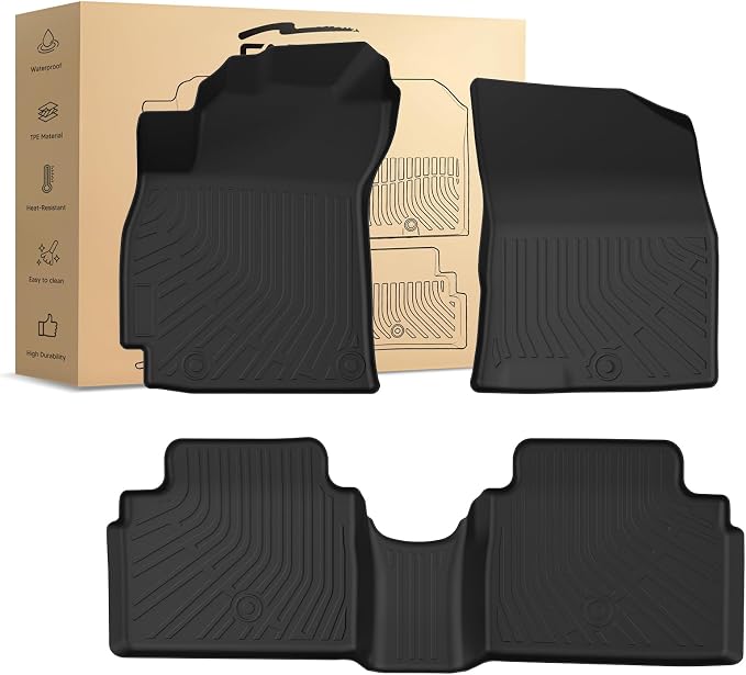 Cartist Floor Mats Fit for Hyundai Elantra 2026 2025 2024 2023 2022 2021 & Elantra N 2026 2025 2024 2023 2022 2021 (Not fit Hybrid) All Weather Floor Lines for Elantra Accessories Heavy Duty