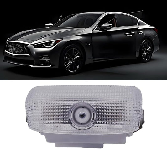 Car Door Puddle Light Logo Projector Never Fade Ultra-Bright Compatible with FX/M Series/EX Series/Q50/Q60/QX50/56/60/70/80 M25/35/37/45/56, Pack of 1 Door Light