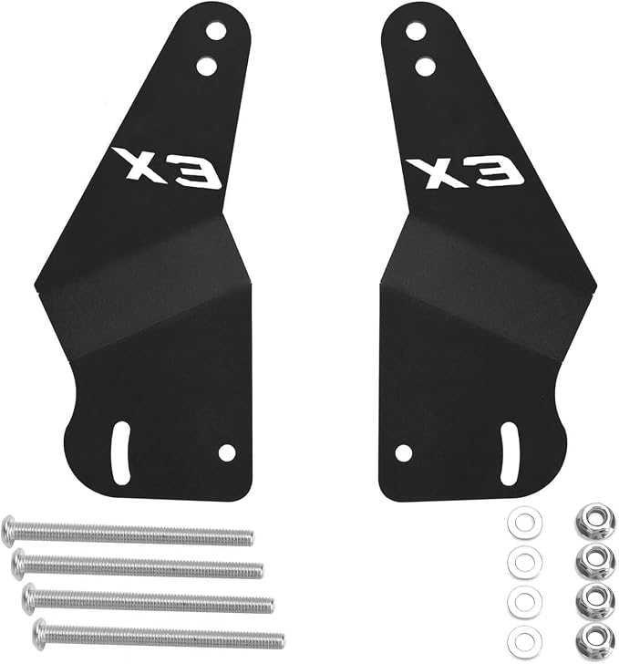 50'' LED Light Bar Mounting Brackets for Can-am Maverick X3 Upper Roof Windshield Stock Roll Cage 2017-2024 2025 2026