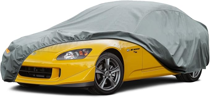 Kayme Heavy Duty Car Cover Custom Fit Honda S2000, Waterproof All Weather for Automobiles, Full Exterior Covers Sun Rain UV Protection.