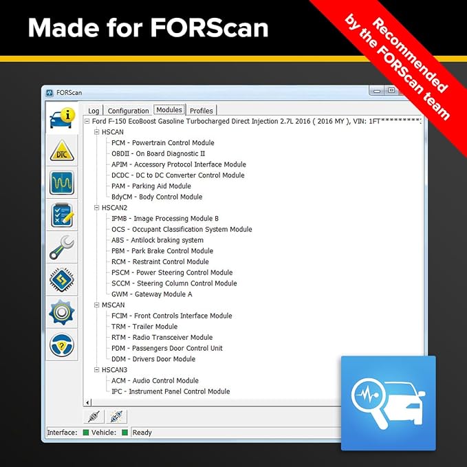 OBDLink EX FORScan OBD Adapter