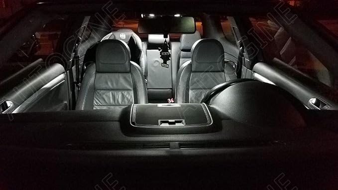 AUTOGINE 8 Piece White LED Interior Light Kit for Toyota RAV4 2006 2007 2008 2009 2010 2011 2012 Super Bright 6000K Interior LED Lights Bulb Package + Install Tool