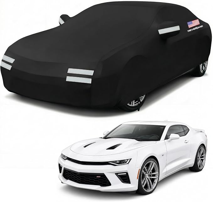 Car Cover Compatible with Chevy Camaro, Full Car Covers Waterproof All Weather Dustproof, Snowproof, UV Protection Car Covers for Automobiles Universal Fit Chevy Camaro