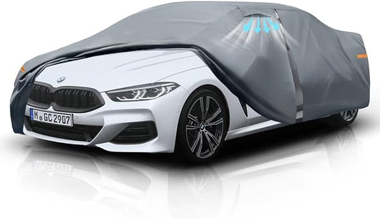 Waterproof 8-Series Gran Coupe(2018-2026) Car Cover with Breathable Vents, [Upgrade] Premium Covers with Cotton Liner and Zipper Door, Sun Rain Snow Dust Uv Protection.(Gift with Towel)
