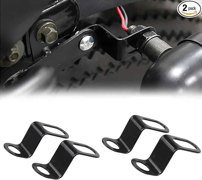 4 PCS Motorcycle Turn Signal Mounting Brackets, Motorcycle Turn Light Support Holder Stand，12mm Hole Indicator Relocation Bracket, L Shape Shock Brackets Metal Holder for Harley, Honda, Suzuki
