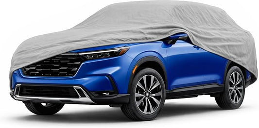 BDK SUV & Van Car Cover – Water-Resistant All-Weather Indoor/Carport Vehicle Cover with UV & Dust Protection, Breathable, Scratch-Proof Lining – Fits SUVs, Vans up to 185" (185L x 72W x 56H)