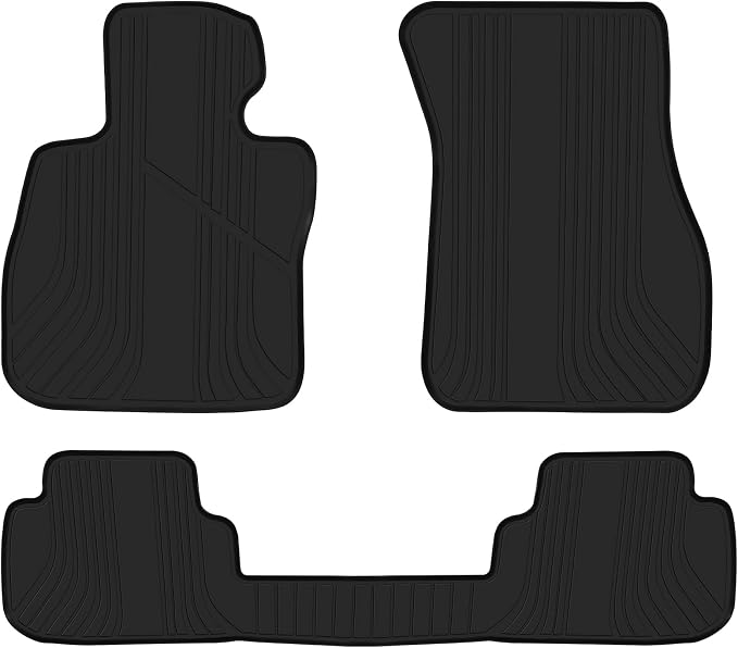Car Floor Mats Custom Fit for BMW 2 Series Gran Coupe F44 2020-2026 Black Rubber Auto Liner Mats All Weather Protection Heavy Duty Odorless