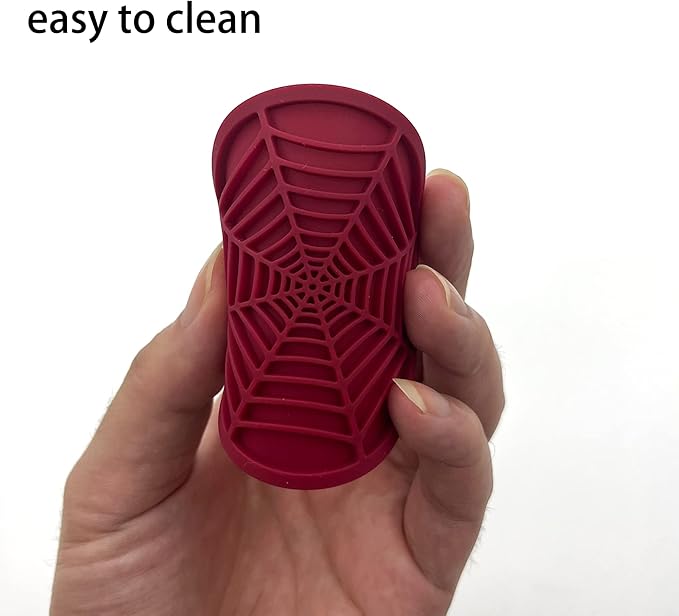 Car Cup Holder Coaster, 2 Pack Universal Auto Anti Slip Cup Holder Insert Ornaments Coaster, Durable, Suitable for Most Car Interior Accessories (red-Spider web-2pack)
