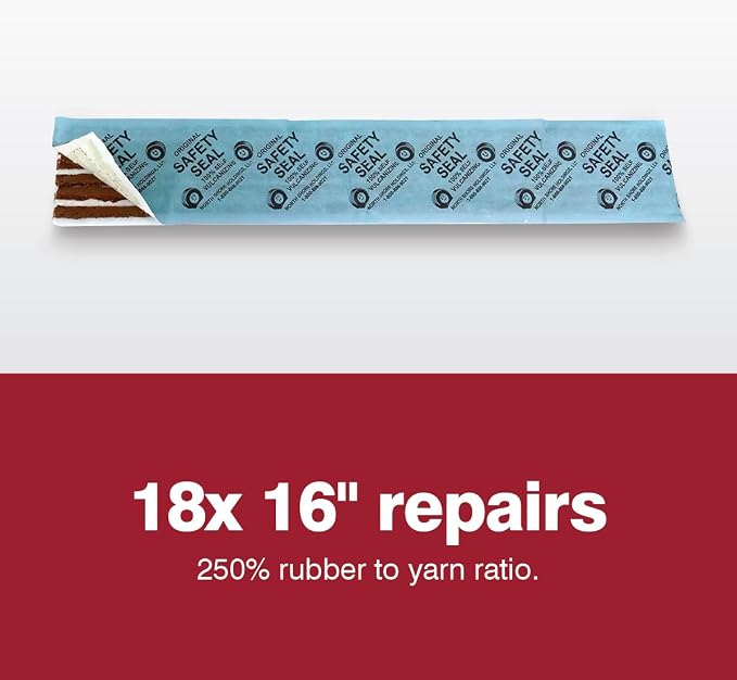 Safety Seal Tire Repair Kit – Heavy Equipment Kit, 18 Repairs (16"), 7" Probe, Case Kit, Tubeless Tire Repair for OTR, Industrial & Off-Road Tires