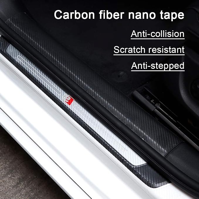 Storystore Car Door Edge Guards, 2.7In x 33Ft Door Sill Guard Protector, Anti-Scratch Adhesive Tape, Automotive Anti-Collision Strip for Car Door Edge/Front and Rear Bumper/Door Sill Protector