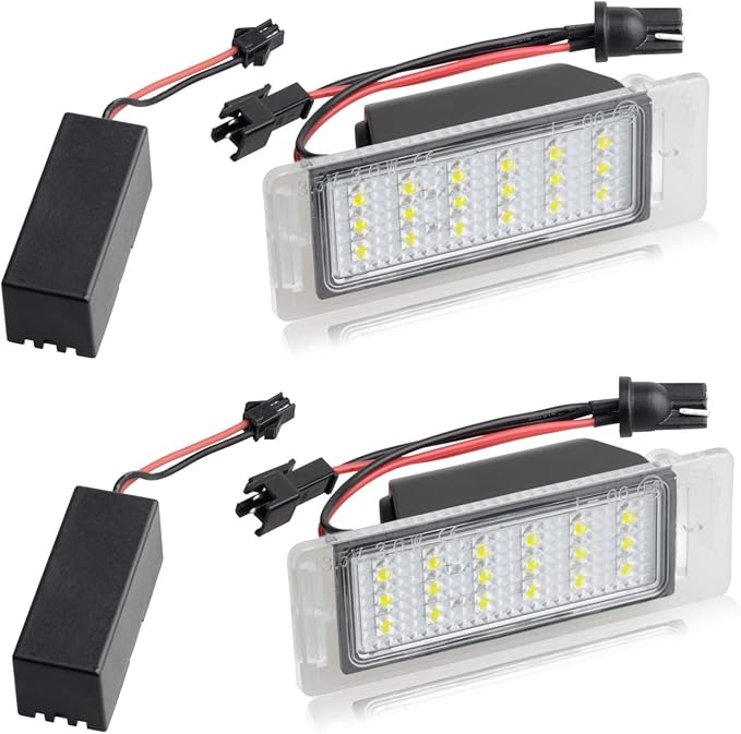 LED License Plate Light Lamp with Error Free Resistor Compatible with Chevy Corvette Camaro Equinox Impala Volt Cadillac Buick, 6000K White