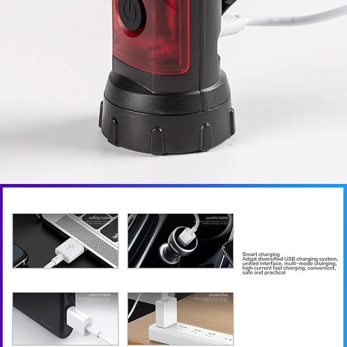 LED Road Safety with Turn Arrow, Red Arrow LED Warning Light with Detachable Magnetic Base, Flares Emergency Road Baton Roadside Emergency Car Kit for Road Warning