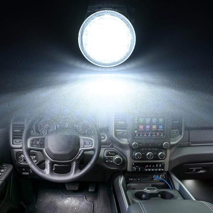 LED Interior Footwell Light Puddle Lights for Jee'p Liberty Wrangler Commander Grand Cherokee LED Under Dashboard Courtesy Floorboard Lamp Assembly 2Pcs