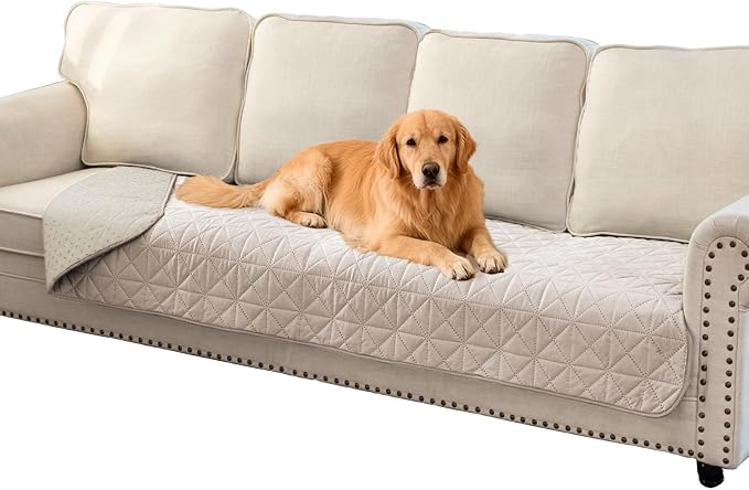 Ameritex Sofa Cover Waterproof for Seats Couch Cover for Dogs Pet Couch Cover Velvet for Chair Loveseat Sofa Machine Washable