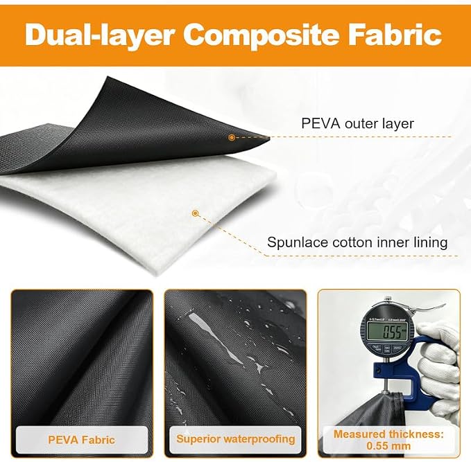 Car Cover Custom Fit for Chevy Colorado 2023-2026, Waterproof PEVA with Cotton Lining, All Weather Sun Rain UV Dust Snow Protection, Truck Cover with Door Zipper