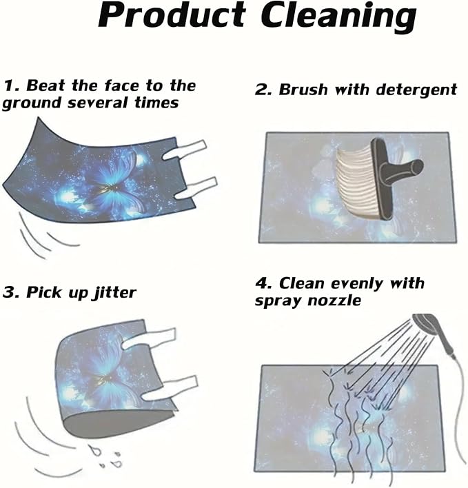 Car Floor Mats Non-Slip Automotive Floor Mats All-Weather Front Rear Car Floor Foot Mat Sets of 4 Pieces Foot Mats Rugs Carpet for Car Trucks SUV Sedans (NO.78)
