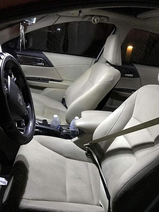 White Interior LED Lights Kit for Honda Civic 2016 2017 2018 2019 2020 2021 Super Bright 6000K Interior LED Light Bulbs Package and Install Tool
