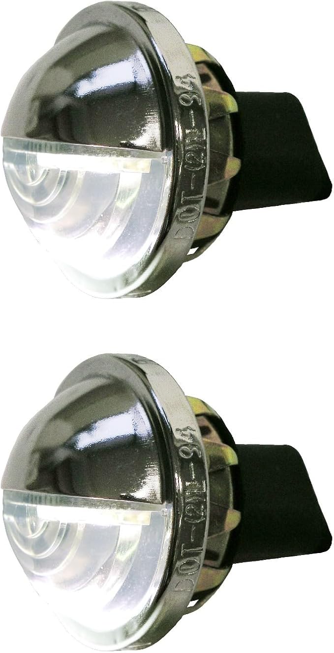 Peterson License Plate Utility Light Multi-pack (2) 298C LED Snap-In Style, White