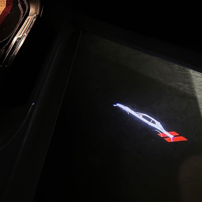 2Pcs Car Door Lights Compatible With Challenger 2015-Present. Personality Pattern LED Projector Courtesy Welcome Lights for SRT SXT GT RT (Picture 2)
