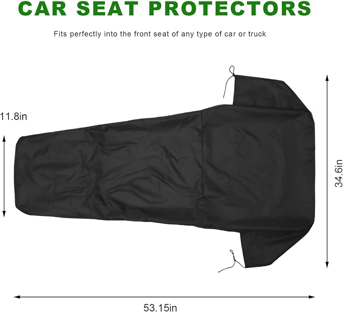 Car Seat Cover Protector, Waterproof Covers Scratch-Proof Protector for Front Seats, Machine Washable Front Bucket Seat Protective Accessories for Post Gym Workout