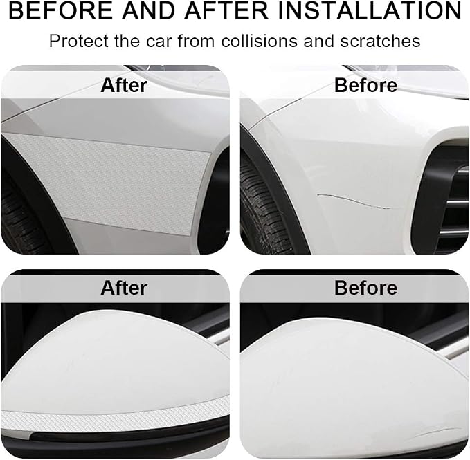 Storystore Car Door Edge Guards, 2.7In x 33Ft Door Sill Guard Protector, Anti-Scratch Adhesive Tape, Automotive Anti-Collision Strip for Car Door Edge/Front and Rear Bumper/Door Sill Protector
