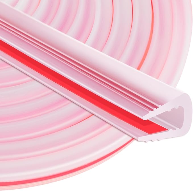 ToLanbbt Rubber Edge Trim U Channel, 3/16" Self Adhesive Sheet Metal Edge Guard Protector, EPDM Seal Strip for Car Doors, Steel Plates, Glass, Hatches, Table Corners, Fit 3/16"(4.8mm), 10Ft, Clear